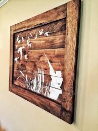Duck Hunting Wood Sign Hunters Home Decor Etsy Hunting Decor Staining Wood Wood Signs