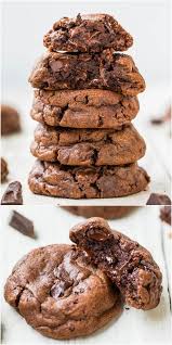 Quadruple Chocolate Pudding Cookies Soft Fudgy Averie Cooks Recipe Cookie Recipes Yummy Cookies Pudding Cookies