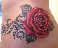 The smallness of the rose makes it look realistically soft and fragile. Rose With Thorns Rose Tattoo Design Thorn Tattoo Neck Tattoo