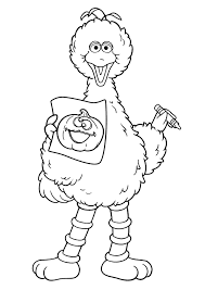 Cool big bird coloring pages. Big Bird Coloring Pages Books 100 Free And Printable