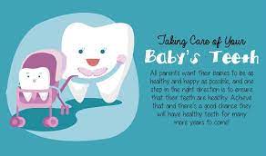 Teething How To Care For Your Baby S Teeth Infographic Dental Kids Children Dental Care Family Dentistry