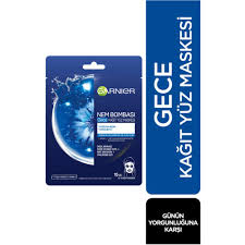 Garnier Nem Bombasi Gece Kagit Yuz Maskesi 32g