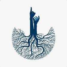 Pin By Pooja Pundir On Volantini Logo Design Roots Logo Graphic Design Cards