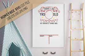 Download Birthday Milestone Template Cut File By Honeybee Svg Thehungryjpeg Com