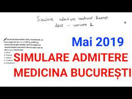 Admitere umf carol davila 2019. Simulare Admitere Medicina Generala Bucuresti Mai 2019 Rezolvare Youtube