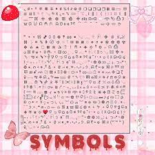 Pack De Simbolos Aesthetic En 2021 Simbolos De Texto Simbolos De Letras Simbolos