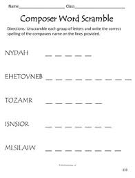 This music worksheet is great for elementary music classes. 5th Grade Music Resources Fifth Grade Music Activities And Worksheets Set 1