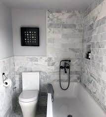 Gray and white bathroom tile 2021 gray is the color that can be beautifully mixed with almost any other color. Grey Small Space Bathroom Tiles Design Novocom Top
