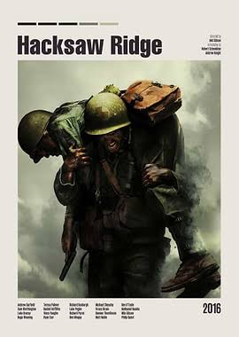 Hacksaw Ridge Movie Poster' Poster, picture, metal print, paint by Five  Senses Art | Displate