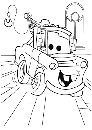 Cruz ramirez from cars 3 disney. Disney Cars Character Tow Mater Coloring Pages Color Luna