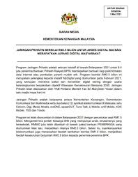 Semasa belanjawan 2021, kerajaan telah memperkenalkan program jaringan prihatin bagi memastikan lebih ramai rakyat mendapat akses kepada internet, merapatkan jurang digital golongan b40 dan menyokong agenda pendigitalan negara. G8a28dqvcil8hm