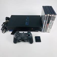 sony playstation 2 ps2 console system bundle controller 5 games lot console system sony playstation playstation 2