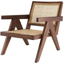 When florence joined knoll in the 1940s, she invited eero to design for the company. Casa Padrino Designer Stuhl Braun Naturfarben 58 X 82 X H 70 Cm Massivholz Stuhl Mit Armlehnen Und Handgewebtem Rattangeflecht Luxus Wohnzimmer Mobel