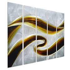Pure Art Swirls Of Color Abstract Metal Wall Art Decor Small Brown Hanging Sculpture Of 5 Small P Metal Wall Art Decor Abstract Metal Wall Art Metal Wall Art
