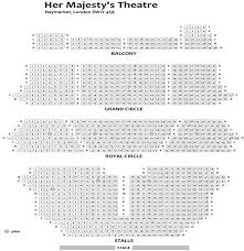 Her Majestys Theatre Seating Plan Her Majestys Theatre