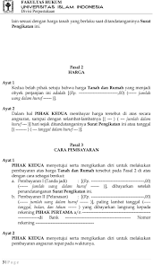 Surat jual beli ini dibuat dalam keadaan sehat dan penuh kesadaran serta disaksikan oleh beberapa saksi yang ada. Contoh Surat Perjanjian Pengikat Jual Beli Tanah Dan Bangunan Fh Uii Info Wisata Hits