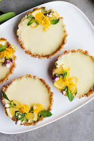 Vegan Lemon Tarts Recipe Lemon Tart Recipe Raw Food Recipes Lemon Tart