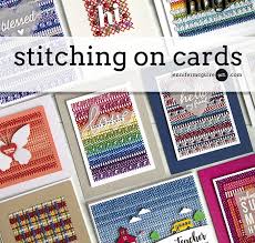Lightly trace your cross stitch project onto the inside the folded cardstock. Stitched Cards Giveaway Jennifer Mcguire Ink