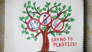 Say No To Plastics Drawing Save Environment Stop Plastic Pollution Drawing Youtube