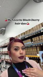 Black Cherry Hair Dye over Black Hair