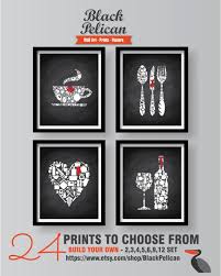 It does work well in whatever type of kitchen you have or may it be small or big. Black And White Kitchen Decor Kitchen Wall Art Kitchen Etsy