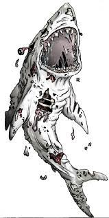 This shark coloring pages will helps kids to focus while developing creativity, motor skills and color recognition. I Ll Be Under The Stairs Forever Shark Tattoos Zombie Tattoos Shark Drawing