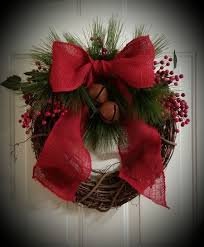 Christmas Grapevine Wreath Primitive By Thechicyshackwreaths Decoration For House Christmas Decorations Wreaths Christmas Wreaths Christmas Decorations