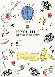 Cover Page Hand Drawn Music Festival Cover Page Cover Pages Cover Pages Cover Page Template How To Draw Hands