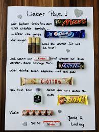 Geschenk Fur Papa Zum B Day Vatertag Geschenke Basteln Selbermachen Geschenke Selbstgemachte Geschenke Vater