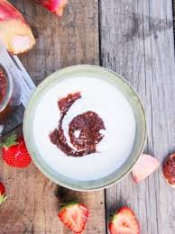 Confiture Fraise Rhubarbe Aux Graines De Chia Vegan Et Sans Sucres Raffines Recept