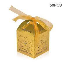Shop for decorative boxes online at target. Sanmubo 50pcs Eid Mubarak Candy Box Chocolate Candy Decorative Boxes Ribbon Wedding Favor Boxes Muslim Ramadan Festival Tray Wedding Party Gift Bag Decorative Boxes Buy Online In Aruba At Aruba Desertcart Com Productid