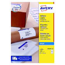 Word 2010 can make it quite basic to printing labels with simply a few clicks. Avery Inkj Label 63 5x38 1mm 21 Per Sheet Wht Pack Of 2100 J8160 100 Dh Office Supplies