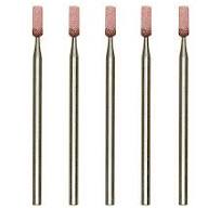 Aluminum-oxide mounted points cylinder, 5 pcs.