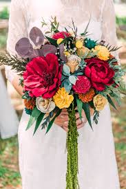 Berry succulent sola flowers wedding bouquet. Fall Red Barn Wildflower Wood Flower Bouquet Sola Flower Etsy Wood Flower Bouquet Fall Wedding Bouquets Wooden Flower Bouquet