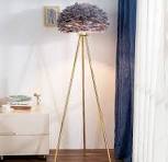 Top grey feather floor lamp Top Sellers Black Friday