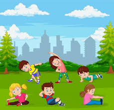 The park in saco, maine, still needs lifeguards, ride operators and cleanup crews despite offering wage increases and four season passes for summer hires. Multyashnyj Deti Zanimayutsya Jogoj V Zelenom Gorodskom Parke Cartoon Kids How To Do Yoga Exercise For Kids