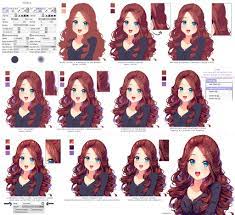Hyan Style Shading Curly Brown Hair By Hyan Doodles Art Tutorials Digital Art Tutorial Digital Painting Tutorials