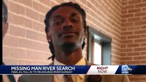 Search continues for a man who fell into Milwaukee River