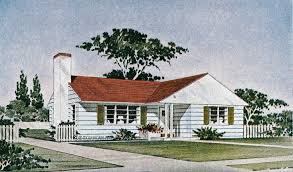 The couple took 14 months for the reno, living in the house for the last 10 of them. The Revere 1950s Ranch Style Home House Plans Liberty Ho Flickr