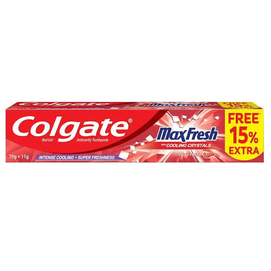 COLGATE MAX FRESH WITH COOLING CRYSTALS RED GEL ANTICAVITY TOOTHPASTE 81G