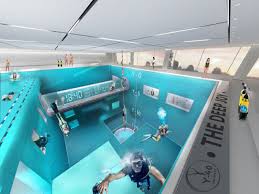 The pool features manmade underwater caves, faux mayan ruins, and a reproduction of a shipwreck, according to deepspot's website. World S Deepest Swimming Pool Is An Astounding 131 Feet Deep