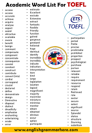 English Academic Word List For Toefl Access Access Accurate Achieve Acquire Acquired Analyse Aspect Assist Attractive Opposite Words English Grammar Word List