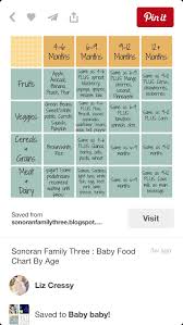 baby food chart starting solids baby first foods baby