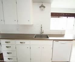 Apply the conditioner to the cabinets with a clean brush designed for latex paints and then let them sit for 30 minutes. How To Achieve A Super Smooth Finish When Painting Old Kitchen Cabinets The Happy Housie