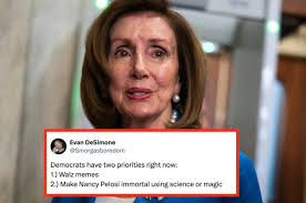 The Internet Can't Stop Making Nancy Pelosi Jokes Over Kamala Harris' Tim  Walz VP Pick