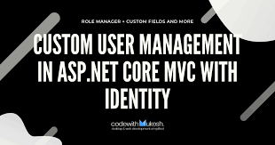 For demo purposes, let's include two different. Custom User Management In Asp Net Core Mvc With Identity