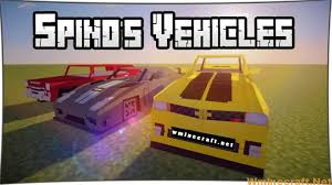 Car mobs created by tynker's community can be customized, saved and deployed on your private minecraft … Spino S Vehicles For Minecraft Cars Mod Minecraft Wminecraft Net