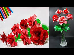 Namun, jika selasares tertarik mencobanya, bisa. Cara Membuat Bunga Mawar Hias Dari Sedotan Kreatif Simple Straw Rose Decoration Youtube Bunga Kreatif Sedotan