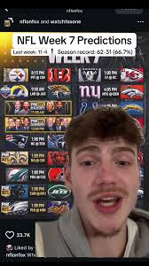 Week 7 Football Predictions 2025 Woth Points