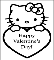 10 Happy Valentines Day Coloring Card Pages Hello Kitty Colouring Pages Valentine Coloring Pages Hello Kitty Coloring